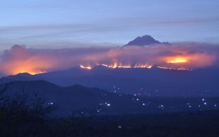 Fire Guts slopes of Mount Kilimanjaro